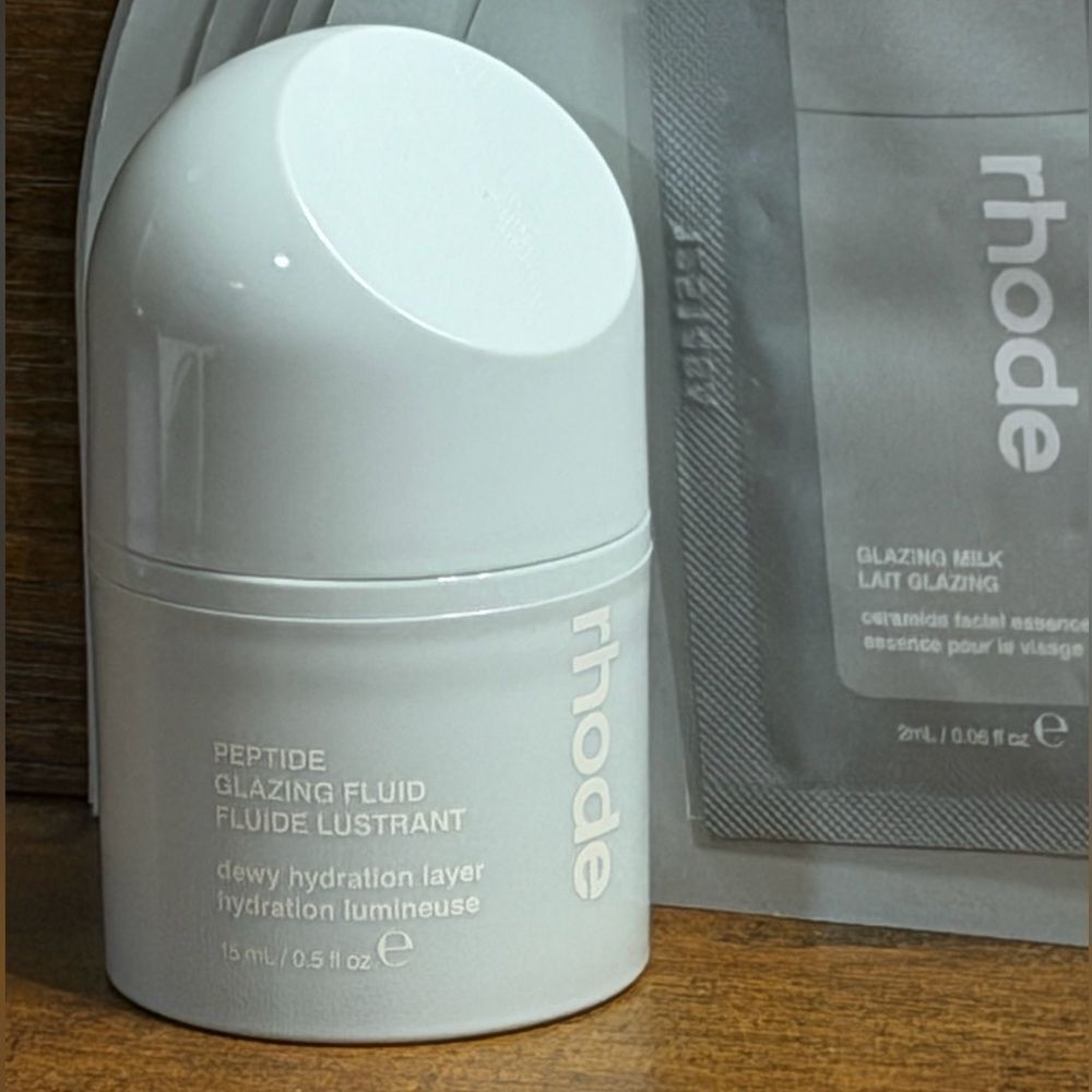 Rhode Peptide Glazing Fluid + 10 Glazing Milk Minis 💧 Viral Glow, NEW! - Picture 3 of 13